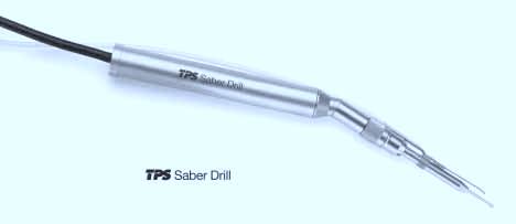 Saber Drill SMALLER QUIETER FASTER Shavers ENDOSCOPIC ADVANCEMENT Slender, lightweight design Excellent line of sight Powerful high speed drill Smooth running variable speed Adjustable integrated