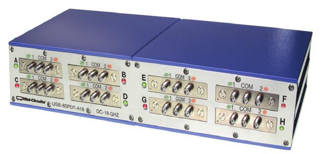 Xtra Long Life 0 million cycles DC to 8 GHz The Big Deal 8 mechanical SPDT switch box High reliability, 0 million switch cycles 0W power rating (cold switching) High isolation, 85 db typ Case Style:
