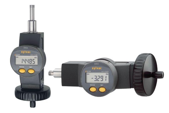 Digital micrometer screws DESCRIPTION Data output RS232, combined with external power supply Fine adjustment available (accessories) Horizontal and Vertical use (same type) Reduced dimensions