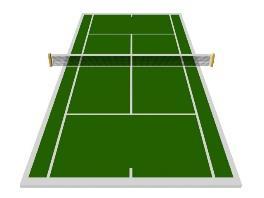 D a tennis court