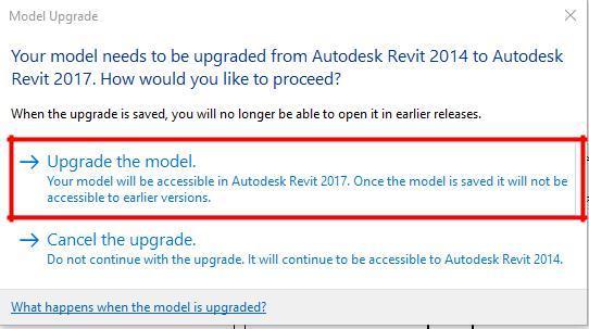 18 Open the file for which you just have downloaded off BimObject. You will then be taken back to Revit and the following dialogue appears.