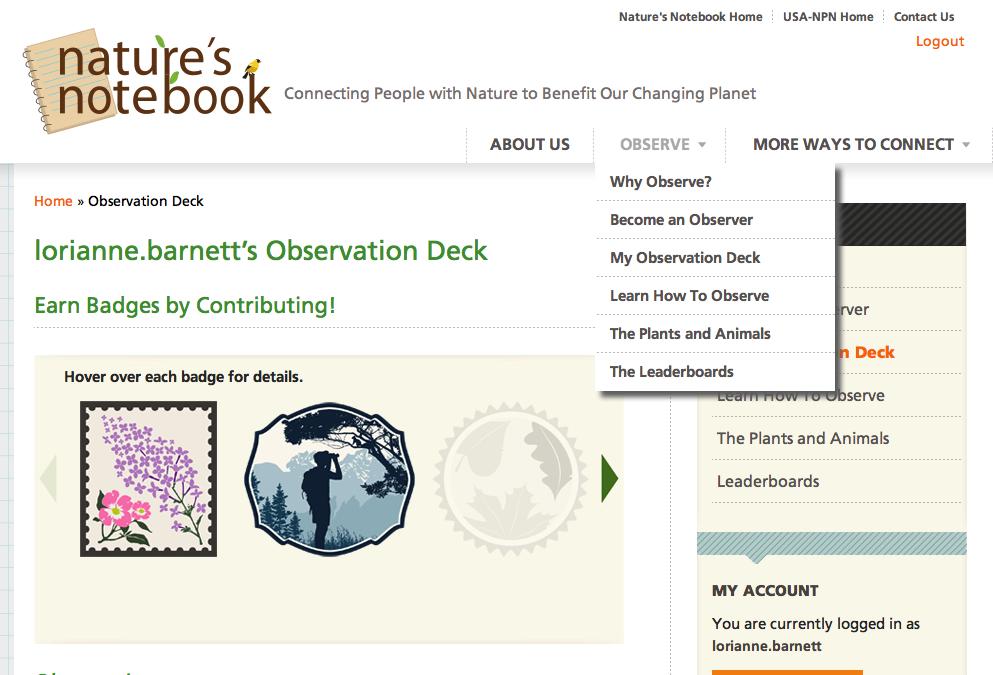 How to Observe Nature s Notebook Plant and Animal Observations 3. START OBSERVING!