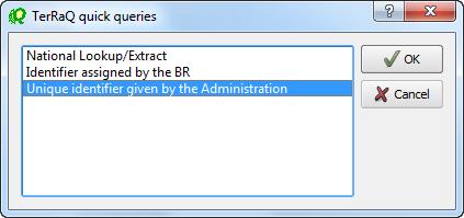 New format of the BR IFIC DVD Query and consult : TerRaQ Quick Queries (3/3)