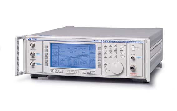 Signal Sources 2050 Series Digital & Vector Signal Generator Designed to meet the needs of modern digital radio technologies up to 5.4 GHz PSK, FSK, QAM, GMSK I and Q modulation to 10 MHz (1 db bw.