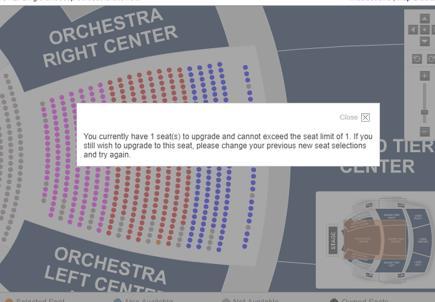 Keep in mind that seats are being sold in REAL TIME so act fast if you have decided on your seats.