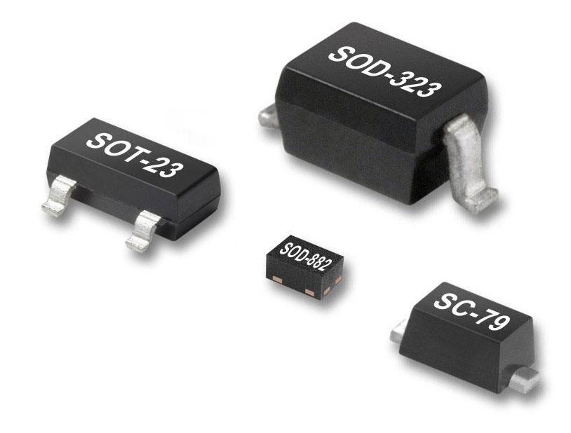 0 Ω maximum at 10 ma), makes the SMP1321 series particularly suited for high isolation, series-connected PIN diode switches in battery operated circuits.