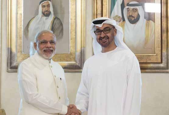 The economic and commercial cooperation between India and UAE has been the cornerstone of the strong bilateral relationship.