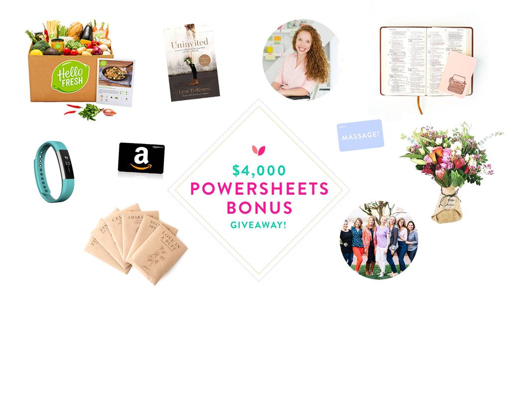 Preorder PowerSheets by November 15th to be entered to win one of 10 prizes (total value of $4,000!