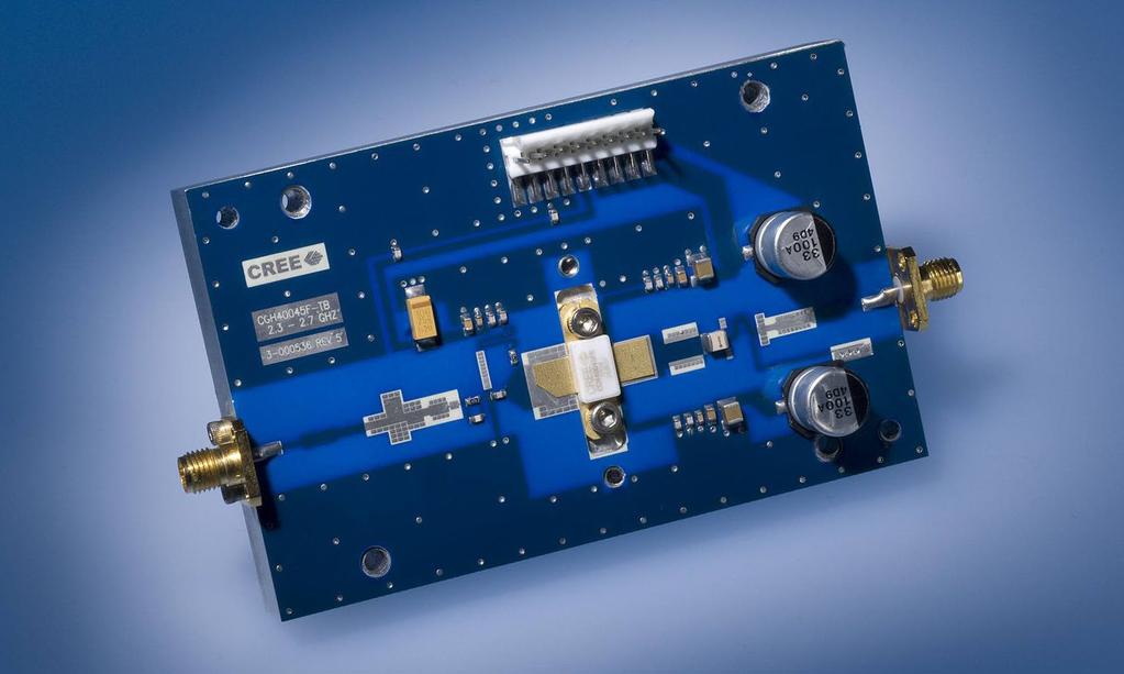 CG2H40045-AMP Demonstration Amplifier Circuit Bill of Materials Designator Description Qty C1 CAP, 0.8pF, ± 0.1 pf, 0603 1 C2 CAP, 2.2pF, ± 0.1 pf, 0603 1 C4,C11,C17 CAP, 10.