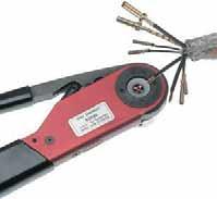 handles of crimping tool together connect contact to wire Assembly Remove crimped assembly and pull on wire to test connection. Push into desired position of insert.