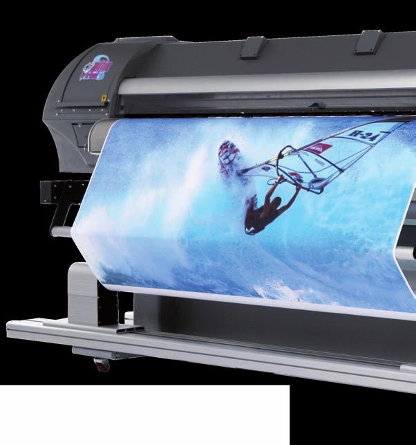 (2280 mm) use Mutoh Mild Solvent Plus inks to print direct to