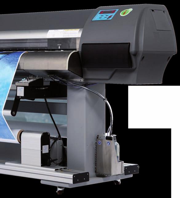 * Free from typical inkjet printing artefacts such as horizontal banding, ink bleed and media step mismatch banding, even for close viewing distances (< 1 m) Wide Media