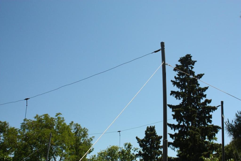 The PVC masts that hold the two dipoles in place are clearly seen. Figure 3.