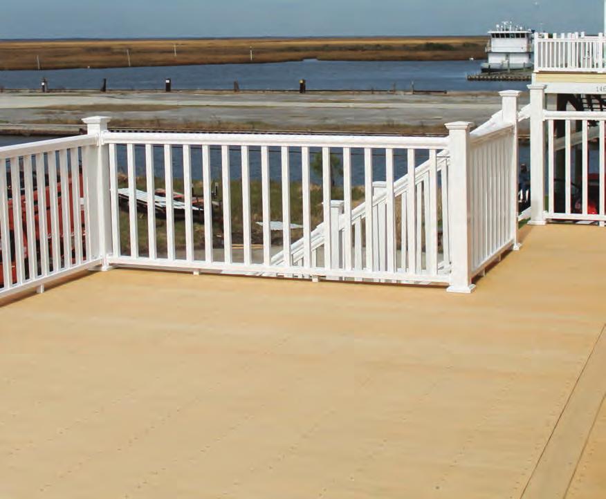 VINYL AFCO-RAIL Maintenance-free vinyl offers value in traditional handrail styles.