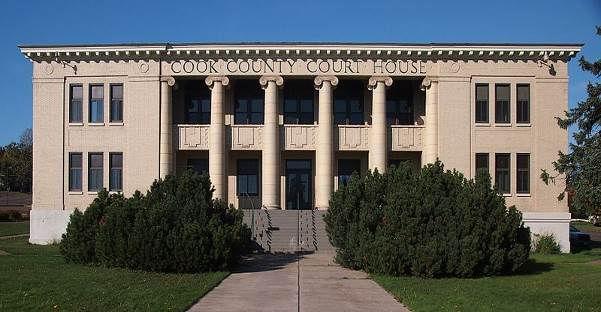 Cook County Courthouse. Grand Marais, Minnesota. Built 1911-1912.