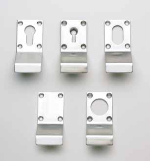 SS/PS SA Unit Flush Pulls For sliding doors, or where a minimum projection is required, a recessed flush pull can be used Item no.
