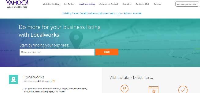 Aabaco Small Business The Aabaco Small Business, formerly Yahoo! Local Directory, will get your business listed on LocalWorks, one of the most popular search websites on the internet.