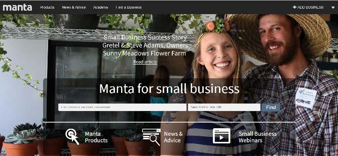 Manta.com Manta.com is the world s largest online community for promoting small businesses. Listing your small business with Manta.