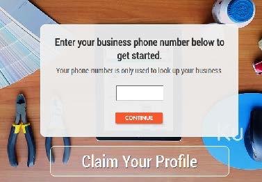 Step 1- Enter your business phone number into the pop-up box and click Continue. This is only used to look up the business.