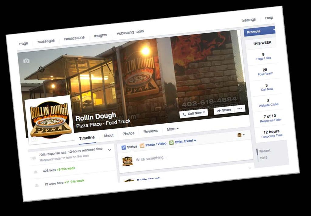 Your Facebook Page is now set up.