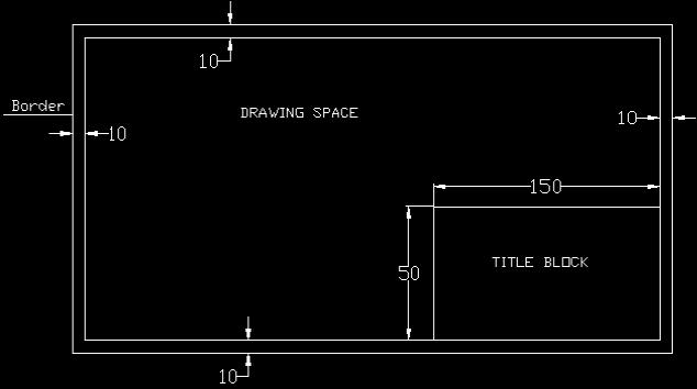 Layout of drawing Sheet: Given specification are to be followed before commencing the sheet work.