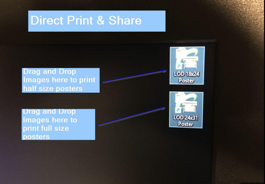 Direct Print & Share Simply drag and drop the files you wish