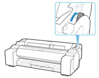 4. Push release lever back. 5. Remove jammed paper.