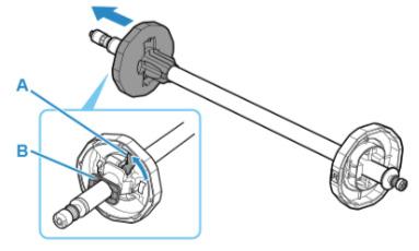 1. Rotate the holder stopper lever (A) towards the lock icon to release the lock,