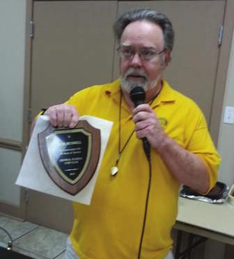 Our president, Bob Russell, was presented with this plaque for his many, many years of service to the Central Florida Coin Club at the March 13th meeting.