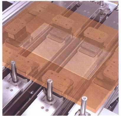 With this system it is simple to clamp unusual shaped parts or parts that would otherwise be difficult to hold down with a vacuum pod (i.e. window frames).