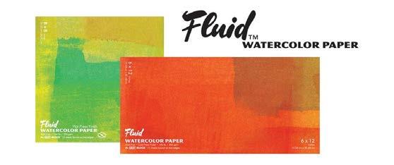 Fluid Watercolor Paper - Suitable for Artists of all Skill Levels Available in both