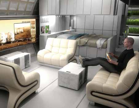WHERE WILL YOU LIVE? Here s an artist s view of what a home on Mars might look like. Will it be this comfortable? No one knows.