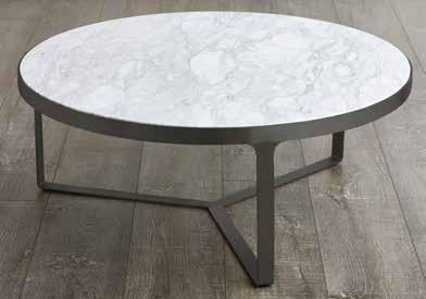 JULIUS MARBLE TABLES Round marble coffee and side tables