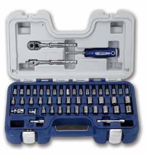 Sockets & Drive Tools 1/4" Drive 47 Piece 1/4" Drive 47 Piece Deluxe Socket Set 6 Point Rugged-Case-System Tool Set, SAE and etric 50601 47 Piece Deluxe 6-Point 1/4" Drive Socket Set Drive Tools: