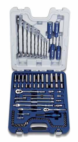 Sockets & Drive Tools 1/4" & 3/8" Drive Tool Set 50622 All tools are professional quality, made of high-grade chrome vanadium steel.