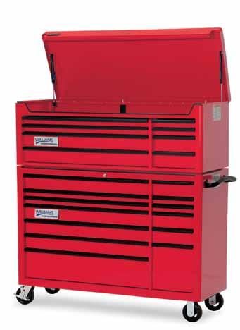 Tool Storage Professional Series 53" Professional Series Tool Cabinets Designed for industrial use W53TC8 W53RC 53" Wide x 20" Deep 8-Drawer Top Chest 53" Wide x 20 Deep -Drawer Roll Cabinet W53TC8