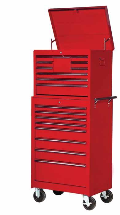 Tool Storage 50871 Commercial Series Commercial Series 27" Tool Cabinets Designed for commercial applications. Equipped with quadra level ball bearing drawer slides.