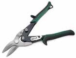 Straight-cut snips 28203 Right-cut snips Color-coded handles help quickly identify the cutting direction.