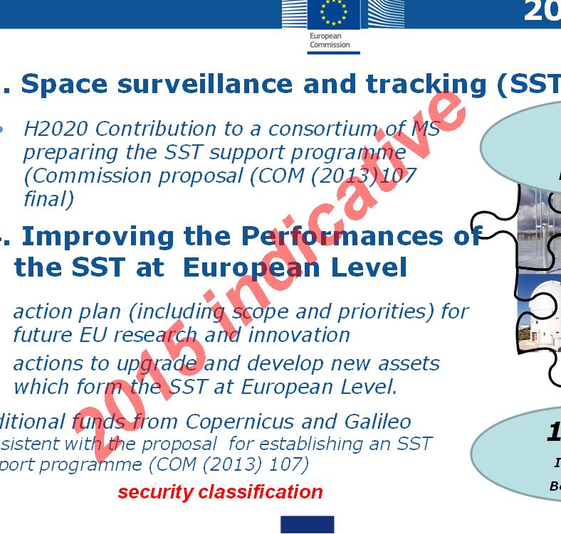 Improving the Performances of the SST at European Level 2 M Identified Beneficiary action plan (including scope and priorities) for future EU research and innovation actions