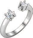 2mm accent stones 2.6 1.6mm OD 14K $1,514.