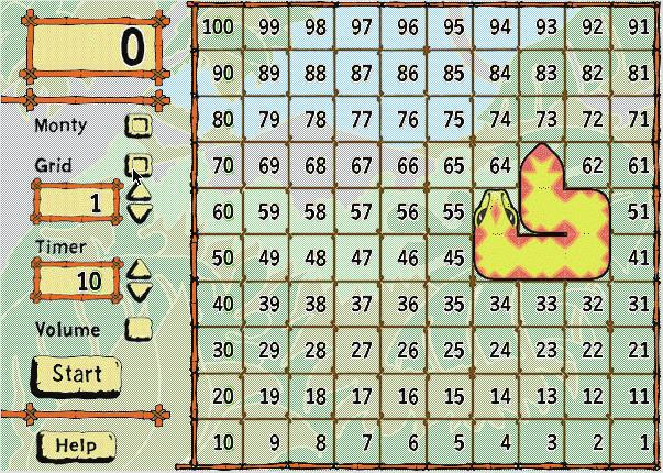 Monty Monty is a program based around the exploration of various 10 x 10 number grids.