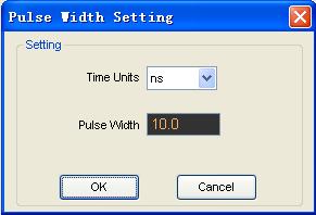 PW Condition: Set the PW Condition to the following condition. +More: +Pulse width more than selecting pulse condition.
