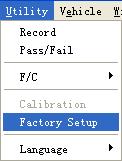 3.6.3 Factory Setup Click Factory Setup in Utility menu to load default setups When you click the Factory Setup in Utility menu, the oscilloscope displays the CH1 and CH2 waveforms and removes all