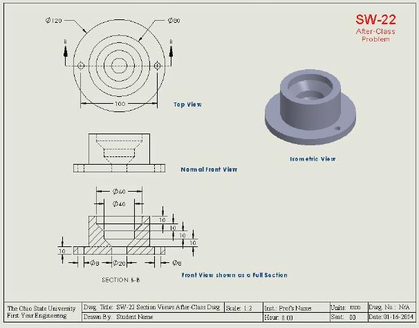 SLDDRW and place both on the Z drive. Open SolidWorks and using File / Open, bring both the part and the drawing into SolidWorks.