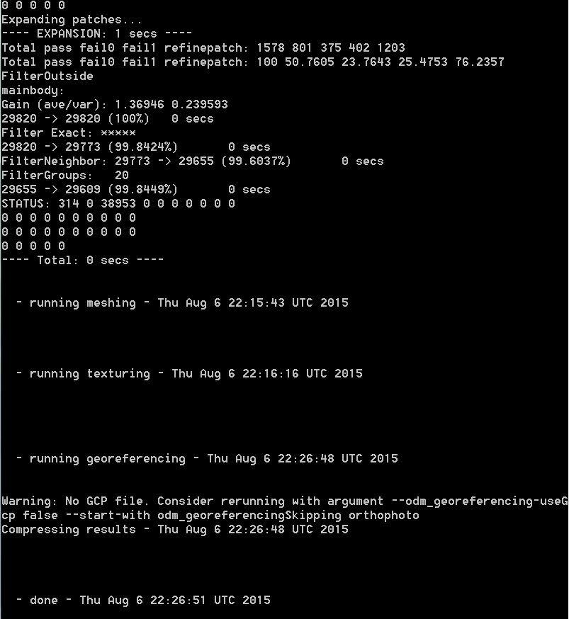 28 August 2015 28 OpenDroneMap Install virtual machine