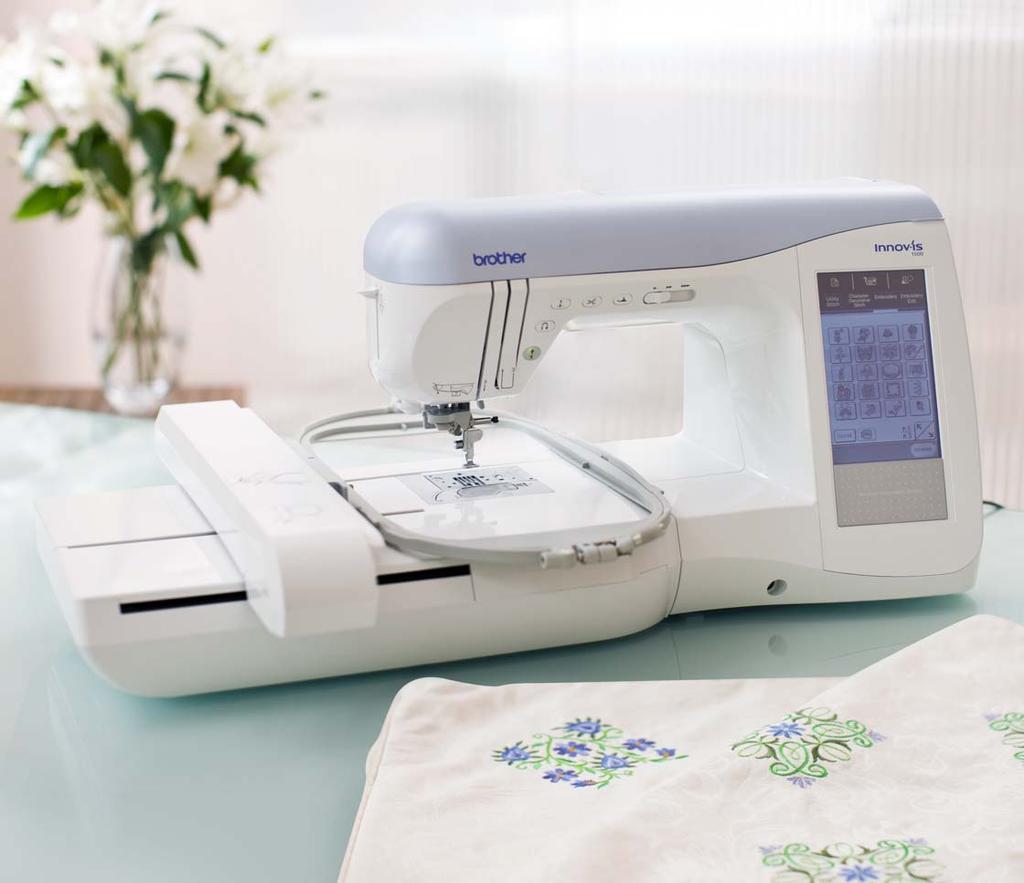 Versatile sewing and embroidery machine Create high quality embroidery designs and sewing projects quickly and easily.