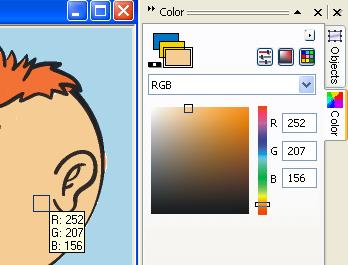 New custom color palette appears here 13) Use the Eyedropper tool When you click this tool, and then click on any color on the image,