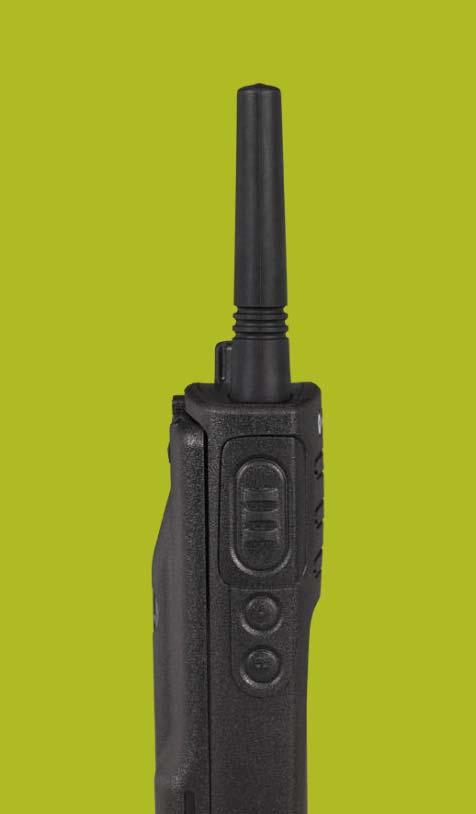 XT420 NON-DISPLAY RADIO FEATURES Antenna Channel Selector On/Off Volume Knob LED Indicator Microphone Rugged