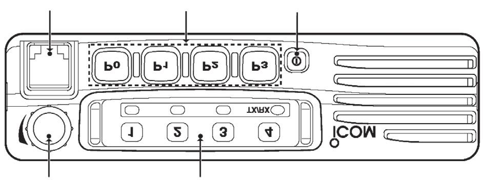 PANEL DESCRIPTION 1 Front Panel ➊ ➋ ➎ ➍ ➌ ➊ AF VOLUME CONTROL KNOB Rotate the knob to adjust the audio output level. Minimum audio level is pre-programmed.