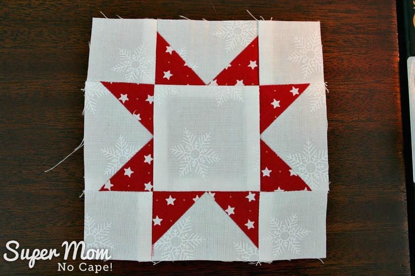 Sawtooth Star with Applique Center Ornament/15 And there you have it the